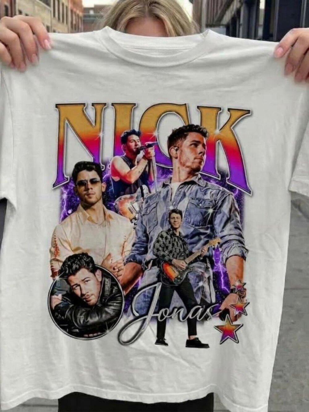 Nick Jonas Graphic T-Shirt - Bootleg Rap Style Music Fan Shirt